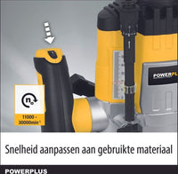 Powerplus POWX0910 Bovenfrees – 1200 W, 35 mm freesdiepte – foto 3 van 4