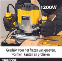 Powerplus POWX0910 Bovenfrees – 1200 W, 35 mm freesdiepte – foto 2 van 4