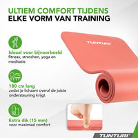 Tunturi NBR Yogamat – 180 × 60 cm, dikte 15 mm – foto 4 van 4