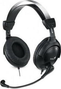Genius HS-505X Hoofdtelefoon met microfoon – jack 3,5 mm, 0,32 m kabel