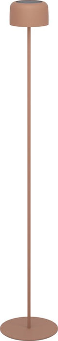 EGLO Roccanova-L Staande lamp - Oplaadbaar (tot 22 uur licht) - Solar - 120 cm - Steenrood/Warm Oranje - Draadloos - Dimbaar - Binnen en Buiten