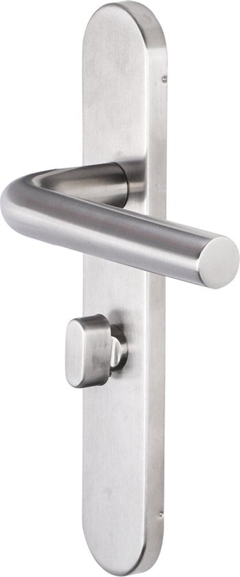 IMPRESSO DURSLEY STOOL WITH OVAL SHIELD WC63 CONCEALED STAINLESS STEEL