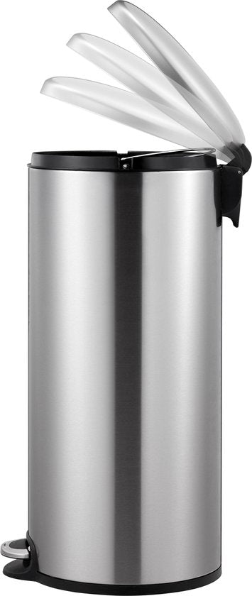 EKO Maggey pedaalemmer 30 liter – mat RVS, soft-close deksel – foto 2 van 4