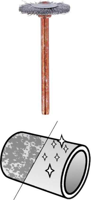Dremel 530 Platte inoxborstel – 19,2 mm, roestvrij staal – foto 4 van 4