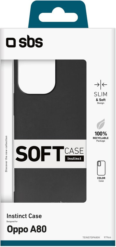 SBS Instinct hoes voor Oppo A80 – TPU, zwart – foto 3 van 3