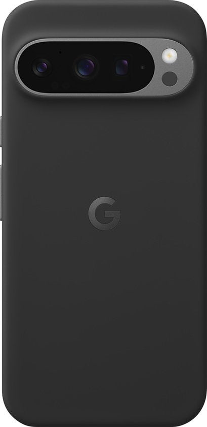 Origineel Google Pixel 9 Pro XL Hoesje Duurzaam Siliconen Back Cover Zwart