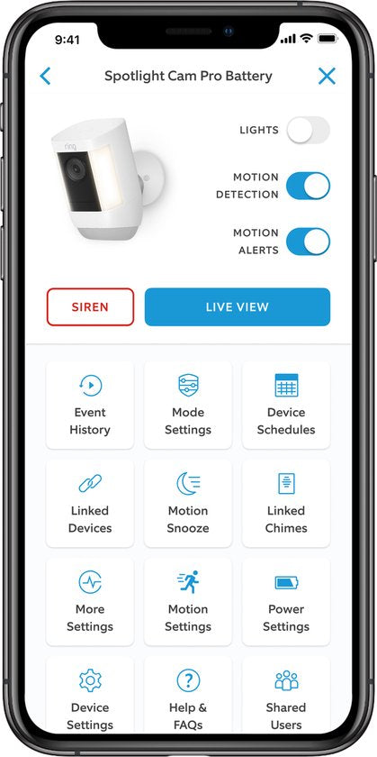 Ring Spotlight Cam Pro beveiligingscamera – 2K video, plug-in – foto 4 van 4