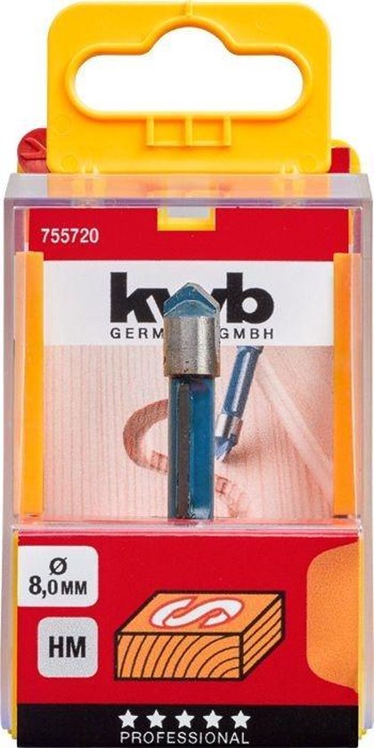 KWB Graveerfrees – diameter 8 mm, hardmetaal – foto 2 van 3