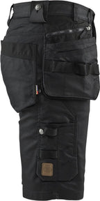 Blåkläder X1900 korte werkbroek denim stretch – 2-weg stretch, zwart – foto 1 van 3