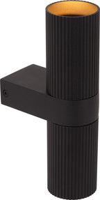 Lucide Clubs wandspot – 2× GU10, zwart aluminium – foto 1 van 4