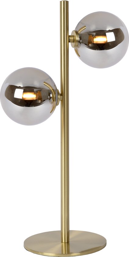 Lucide Tycho Tafellamp – 2× G9, mat goud/messing – foto 1 van 4