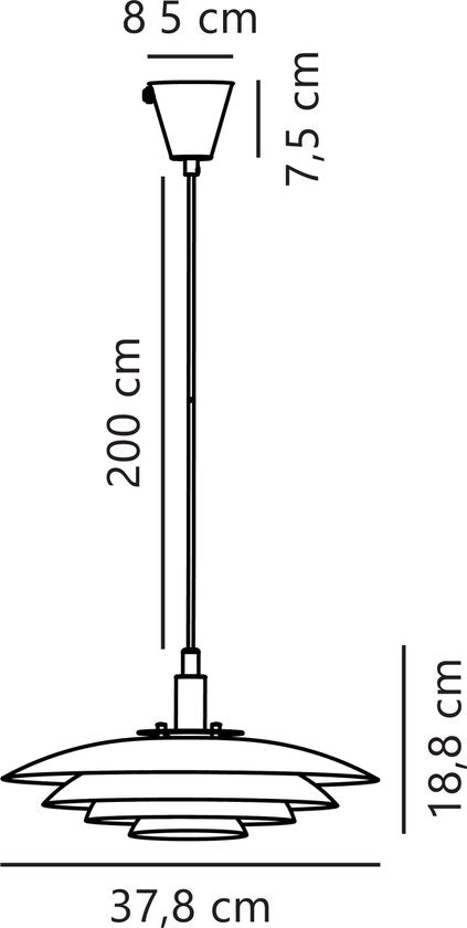 Nordlux Bretagne 38-hanglamp-G9-koper kleurig