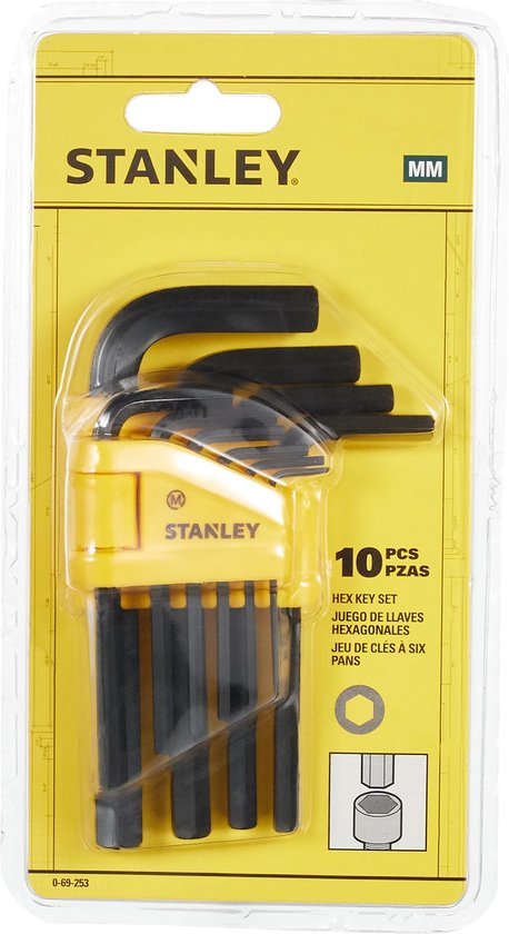 STANLEY L-key set 10-piece 1.5-10mm 0-69-253