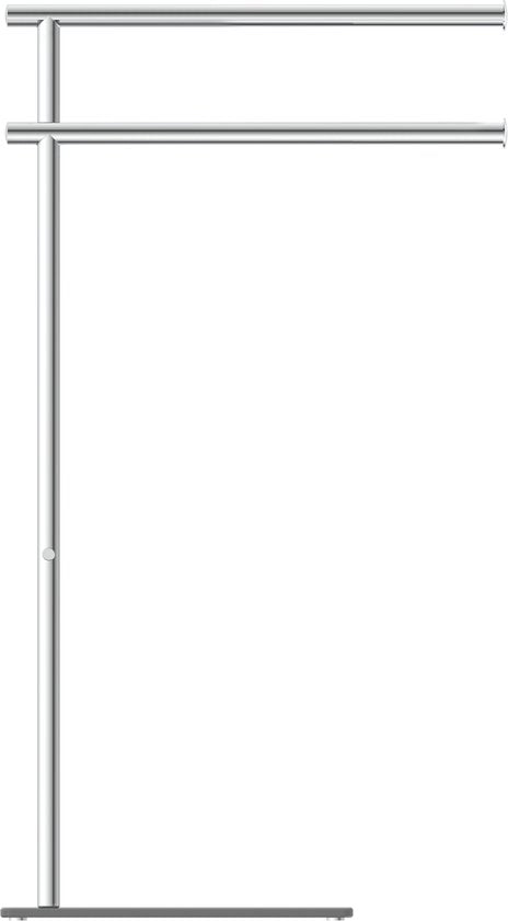 EISL Handdoekhouder staand dubbel – RVS, 42,5 × 20 × 77,5 cm – foto 2 van 3