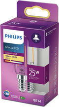 Philips LED lamp - T25 lampvorm - Afzuigkaplampje met E14 fitting - Warmwit licht: 2700K - 25W - Helder glas