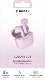 Bigben COLORBUDS True wireless oordopjes – 15 uur accu, Bluetooth 5.3 – foto 2 van 4