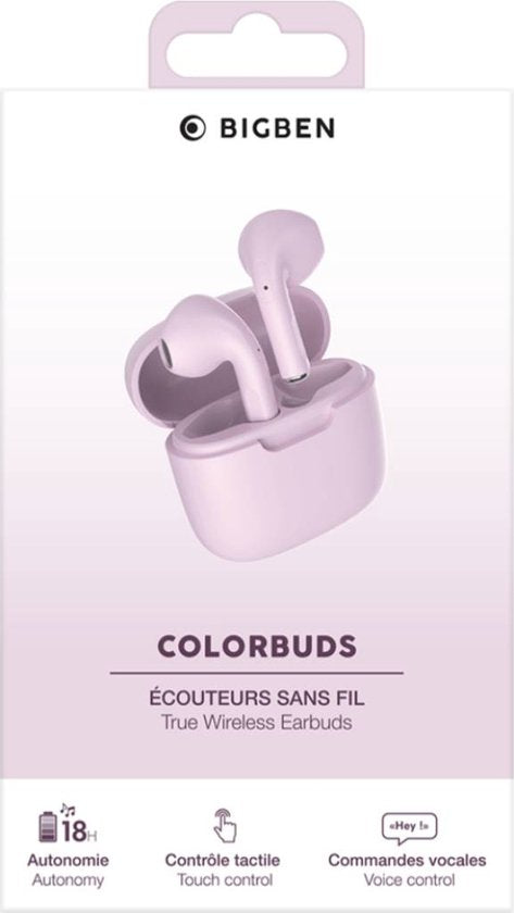 Bigben COLORBUDS True wireless oordopjes – 15 uur accu, Bluetooth 5.3 – foto 2 van 4