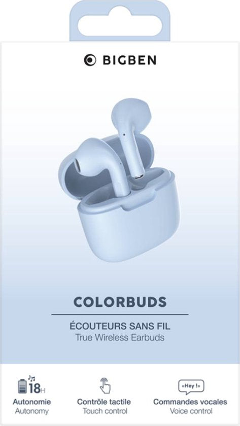 Bigben - COLORBUDS - True wireless Oordopjes. Blauw