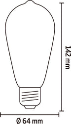 Calex Smart LED lamp filament E27 7 W, dimbaar, wifi – foto 2 van 4