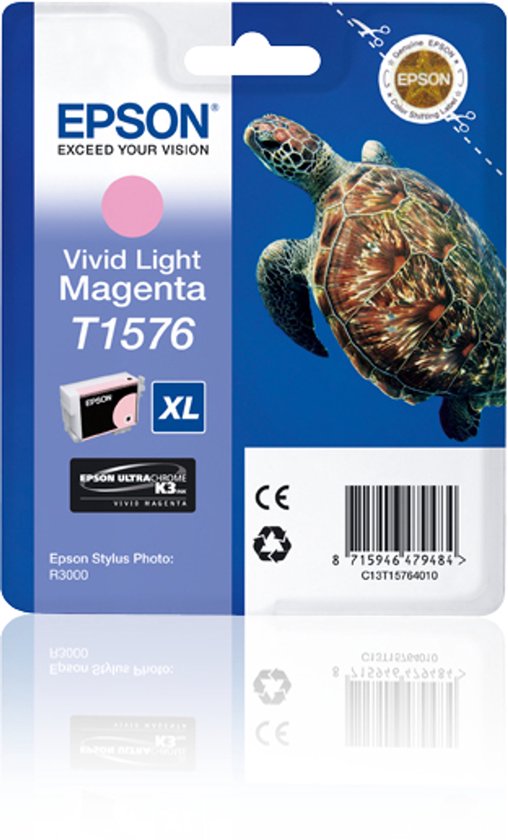 Epson T1576 Inktcartridge – licht magenta, UltraChrome K3 – foto 3 van 4
