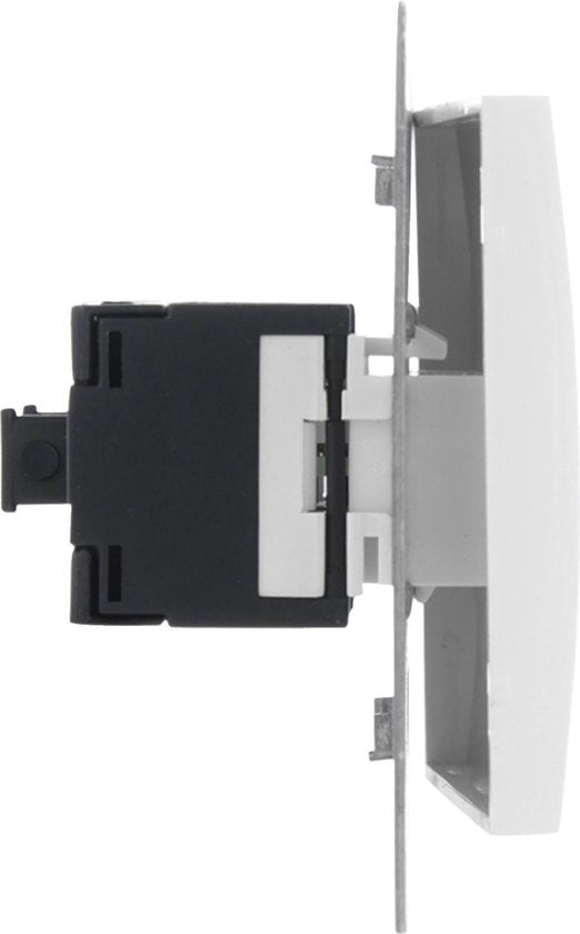 Smartwares S2 Contactdoos telefoon/data – 2 × 8-polig, RJ11/RJ12/RJ45 – foto 3 van 4