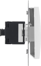 Smartwares S2 Contactdoos telefoon/data – 2 × 8-polig, RJ11/RJ12/RJ45 – foto 3 van 4