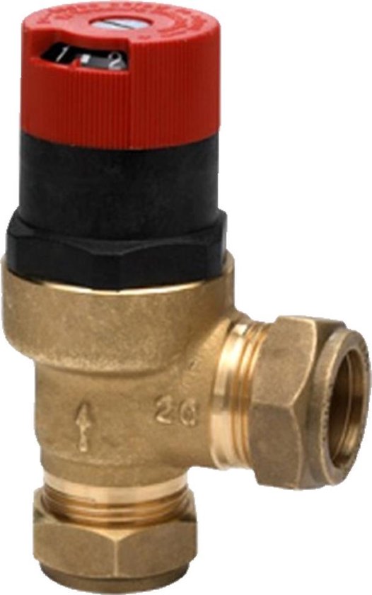 Honeywell Ultraline Overstortventiel – 22 mm knel, met draadkoppeling – foto 2 van 3