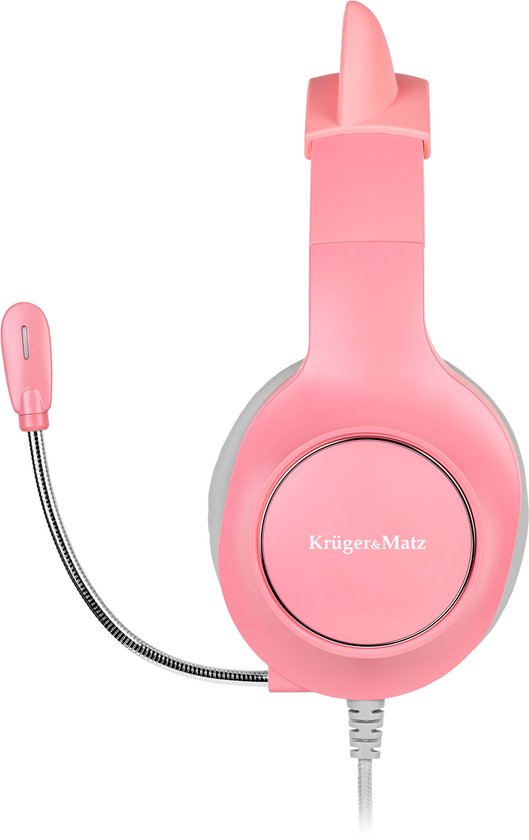 KrÃ¼ger&Matz KM0658 - KrÃ¼ger & Matz gaming hoofdtelefoon voor kinderen. pink