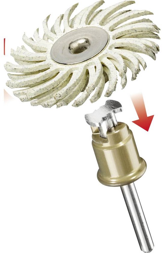 Dremel S472JA SC detail schuurborstel – Ø 25 mm, schacht 3,2 mm – foto 4 van 4