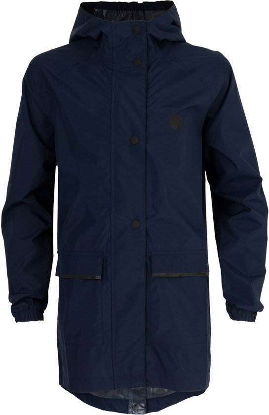 AGU GO Parka Kids Regenjas Essential - Blauw - 128 - Meisjes & Jongens - Waterdicht & Ademend