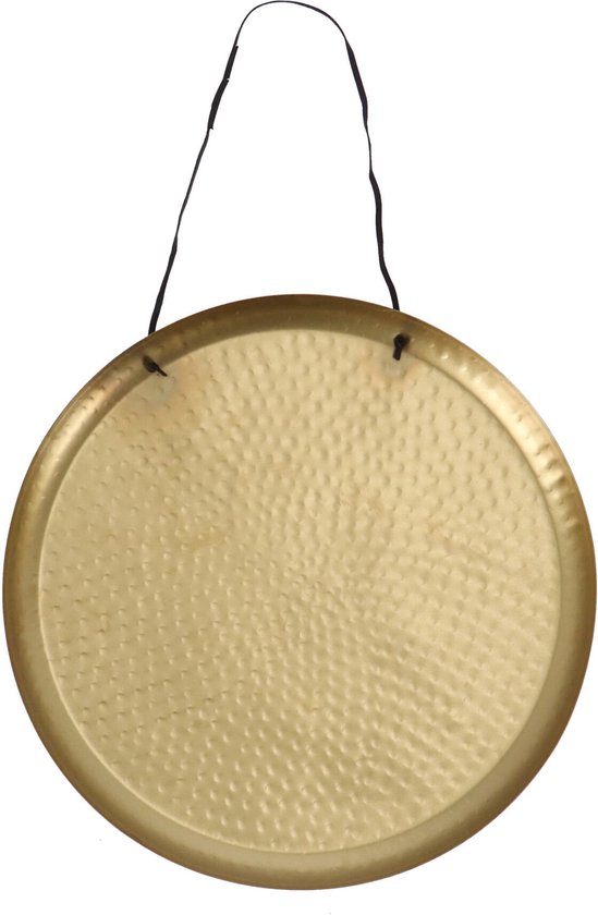 Gusta Wand-decoratieschaal – Ø 38 cm, goud aluminium – foto 1 van 4
