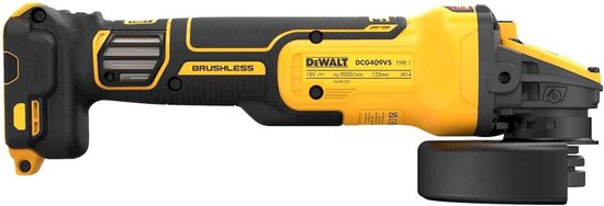 DeWALT DCG409VSN accu haakse slijper 125 mm – 18 V, brushless – foto 4 van 4