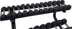 Tunturi Dumbbell rek 2 laags – 143 × 64,5 × 76,1 cm, ijzer – foto 3 van 4