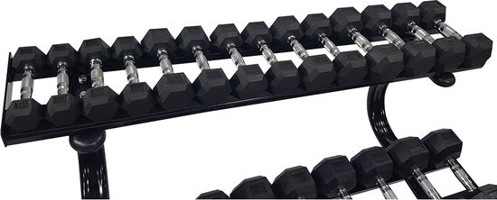 Tunturi Dumbbell rek - Halterrek - Dumbbell opbergrek - 2 laags