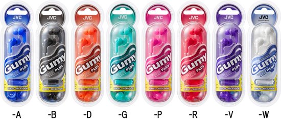JVC HA-FX7M Gumy Plus oordopjes – 9 mm neodymium, roze – foto 2 van 2