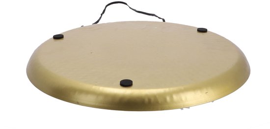 Gusta Wand-decoratieschaal – Ø 38 cm, goud aluminium – foto 3 van 4