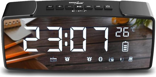 GreenBlue GB200 Wekkerradio – Bluetooth 4.2, FM-radio – foto 1 van 4