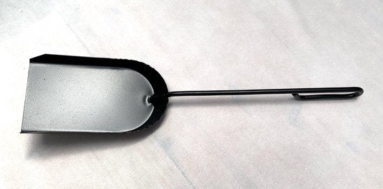 Shovel for ash, coal etc. 50 cm long - shovel - black - ash shovel - coal shovel - ergonomic handle - wood stove - BBQ