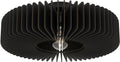EGLO Palombaia Plafondlamp - E27 - Ø 50 cm - Zwart - Hout|Staal
