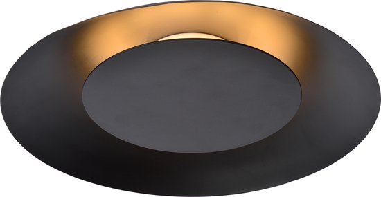 Lucide FOSKAL - Plafonnière (Plafondlamp) - Ø 34,5 cm - LED - 1x12W 2700K - Zwart
