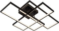 Lucide LOKERO - Plafonnière (Plafondlamp) - LED Dimbaar - CCT - 1x60W 2700K/4000K - Zwart