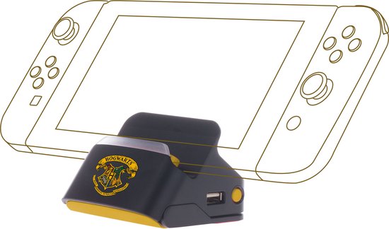 Freaks and Geeks Harry Potter - Docking Station Duo - Geschikt voor Nintendo Switch - Black Hogwarts – foto 1 van 4