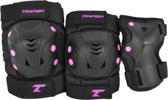 Tempish – Taky – Skate Protection – 3-pack – Adults – Pink – Complete Set for Skating – Size L