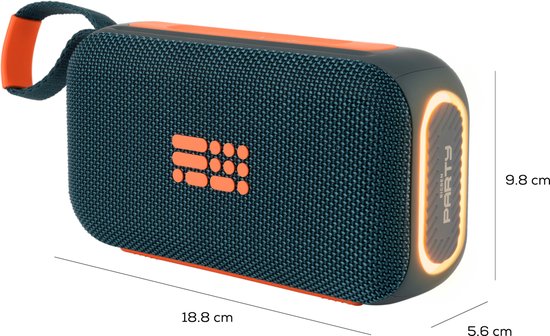 BIGBEN PARTY - PARTY SPEAKER BLUETOOTH SPORT - BLAUW / ORANJE