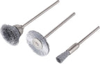 Wolfcraft Miniborstelset 3-delig – staaldraad, schacht 2,3 mm – foto 1 van 4