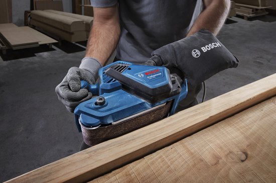 Bosch Professional GBS 750 bandschuurmachine – 850 W, 200–420 m/min – foto 4 van 4
