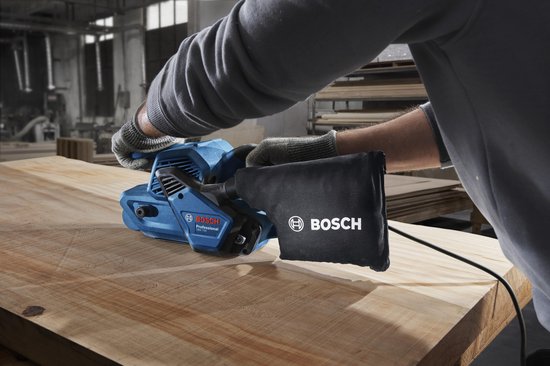 Bosch Professional GBS 750 bandschuurmachine – 850 W, 200–420 m/min – foto 3 van 4