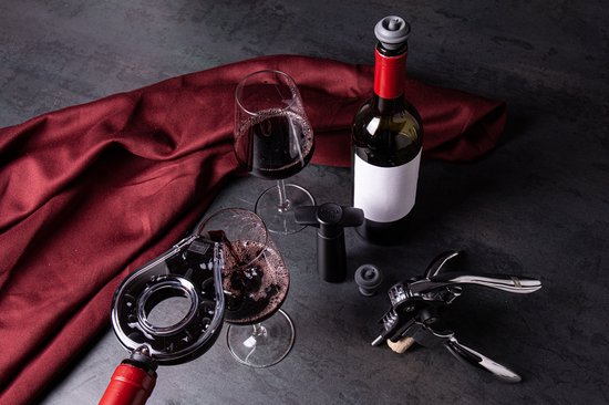 Vacu Vin Wine Set Air Deluxe 5-delig – kurkentrekker, beluchter – foto 2 van 4