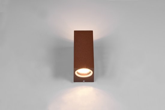 TRIO ROYA - Wall lamp - Rust color - excl. 2x GU10 4.9W - Outdoor lighting - IP44