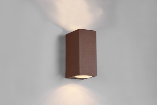 TRIO ROYA - Wall lamp - Rust color - excl. 2x GU10 4.9W - Outdoor lighting - IP44